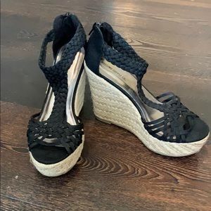 Missimo Supply Co Espadrille Wedge Black